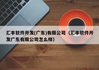 汇丰软件开发(广东)有限公司（汇丰软件开发广东有限公司怎么样）