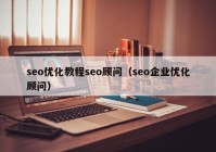 seo优化教程seo顾问（seo企业优化顾问）